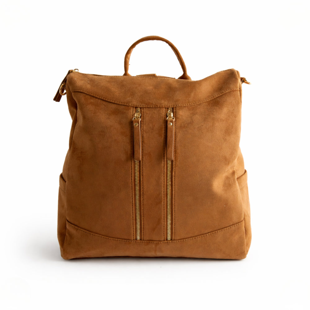K&Co. Journey Collection Messenger Backpack - TAN